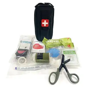 थोक कस्टम होम सर्वाइवल बॉडी मानिकन ट्रॉमा फर्स्ट रिस्पॉर्टर बैग, ड्रेसिंग के साथ सर्वश्रेष्ठ प्राथमिक चिकित्सा किट बैकपैक