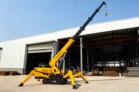 Mini-grue araignée articulée Lift Knuckle Boom offre une portée articulée pour le franchissement d'obstacles en hauteur et les travaux en tranchées profondes
