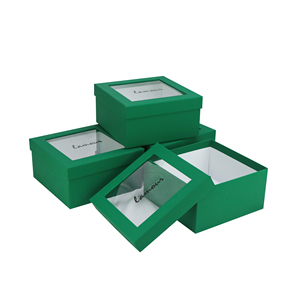 Wholesale Custom Luxury PVC Transparent Cover And Base Paper Box Special Paper Window Opening Gift Box