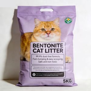 Litière pour chat en bentonite à agglomération rapide, formule écologique à faible teneur en poussière, charbon actif premium, 5 kg - Product Image 1