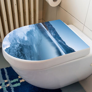 Autocollant en vinyle 3D imperméable et amovible en gros, design personnalisé, autocollant décoratif pour la maison, autocollant pour siège de toilette pour salle de bain - Product Image 5