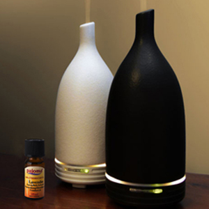 7 màu đèn Led 300ml gốm tinh dầu khuếch tán tự động tắt 2 chế độ hẹn giờ chúng tôi hương liệu độ ẩm cho văn phòng/phòng - Product Image 3