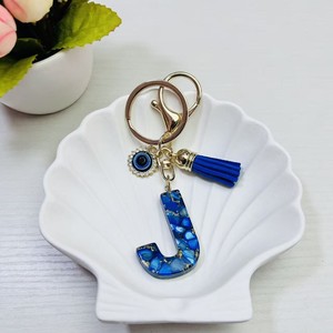 Nuevo Llavero Azul con 26 Letras Inglesas y Diseño de Ojo Turco Moderno y a la Moda para Decoración de <span class=keywords><strong>Bolsos</strong></span> y Coches - Product Image 6