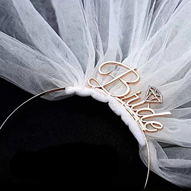 Bride to Be Headband With Veil