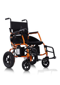 Fauteuil roulant électrique pliable en acier populaire, conçu pour les personnes <span class=keywords><strong>âgée</strong></span>s et les personnes handicapées, avec deux batteries <span class=keywords><strong>au</strong></span> plomb-acide - Product Image 3