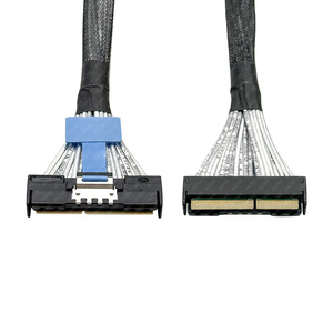 MCIO16X124P To MCIO16X124P Flat <b>Cable</b> 32G Server Data <b>Cable</b> Right Angle Nylon Jacket Pure Copper Conductor - Product Image 5