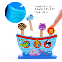 Tooky, nuevo diseño, juguetes de animales de madera para niños
