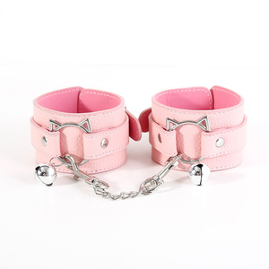 All'ingrosso Bondage Set <span class=keywords><strong>Sexy</strong></span> manette in pelle PU collare e guinzaglio Bondage kit di ritenuta accessori esotici - Product Image 3
