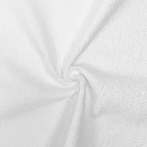 Tela de algodón 100% algodón con capucha, tejido de felpa francés con certificación BCI, 320gsm