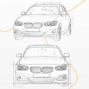 Falda lateral de fibra de carbono seca para coche 2015-2020 1 Series F20 de alta calidad adecuada para <span class=keywords><strong>BMW</strong></span> 1 Series F20 G estilo falda lateral - Product Image 3