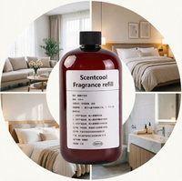 Vente en gros usine – Liquide de recharge d'aromathérapie 500 ml, diffuseur de parfum d'intérieur longue durée au bois de santal pour maison