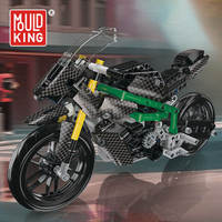 Moule Roi 23002S 656PCS Moto Série Vert HZ-R Moto Bloc de Construction Modèle Technique Éducatif Jouet Festival Cadeau
