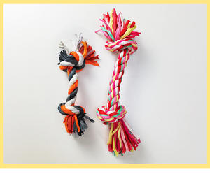 Eco-friendly corda colorata di cotone cane giocattolo da masticare durevole Pet interattivo corda da masticare giocattolo per la formazione di masticatori di intrattenimento - Product Image 4