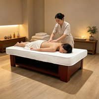 Table de massage traditionnelle durable pour spa, lit de massage thaïlandais personnalisé en bois massif, mobilier de salon SPA avec trou pour le visage, idéal pour les centres de spa