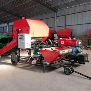 2024 última 70-80 pcs/h máquina empacadora de ensilaje de maíz empacadora y máquina envolvedora 2 piezas de envoltorio unidad Bale 120kg - Product Image 3