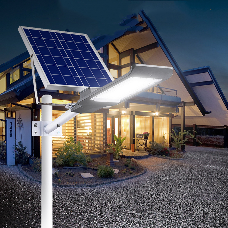 Caliente 30W dividir llevó la luz de calle solar todo en uno integrado al aire libre de alta potencia llevó la lámpara de calle
