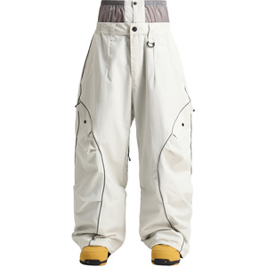 Pantalons de snowboard pour hommes et femmes avec bande réfléchissante, super baggy, imperméables 20000 mm, respirants, pantalons cargo pour le ski et la neige - Product Image 5