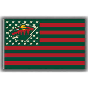 High Quality NHL <b>Flag</b> Custom Printed 3x5ft 100% Polyester Double Sided Minnesota Wild <b>Flag</b> - Product Image 6