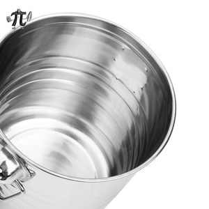 Cubo de <span class=keywords><strong>Hielo</strong></span> Reutilizable de Acero Inoxidable Plateado, Herramienta de Bar Ecológica y Duradera para Enfriar Vino, con Asa Elegante - Product Image 5
