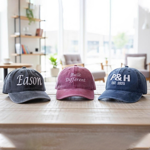 Cappello da Baseball Vintage in Cotone Effetto Vissuto per Uomo e Donna, con Logo Ricamato Personalizzato e Nome dell'Azienda - Product Image 3