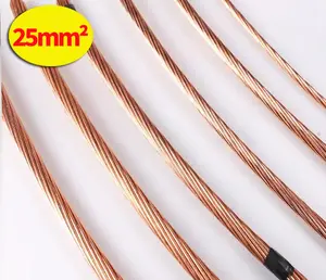 High Tension Bare Copper Grounding system Ground Wire Conductor Electrical 99.97% Pure Copper Stranded Cable Wire