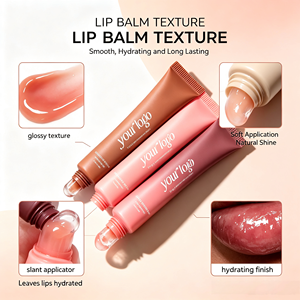 <span class=keywords><strong>Gloss</strong></span> à lèvres en tube souple personnalisé avec logo, finition brillante et soyeuse, non lourd, effet teinté, vente en gros, produit phare - Product Image 2