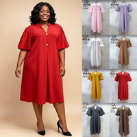 Robe moulante décontractée à col rond, taille naturelle, marron, flatteuse pour les peaux foncées, style business décontracté, en Spandex – Satisfaction garantie