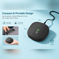 Microphone USB portable OEM pour ordinateur, omnidirectionnel, à condensateur, avec suppression du bruit, design léger, pour les réunions en ligne et l'enregistrement