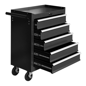 Hot Sale Multi-functional Iron <strong>Tool</strong> Cabinets Storage Trolley <strong>for</strong> Garage <strong>Tool</strong> <strong>Cart</strong> with 5 Drawers OEM - Product Image 2