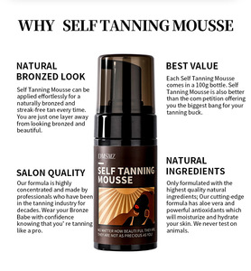 Mousse Autobronceador de Tono Natural Oscuro Sunshine de Marca Privada, Espuma Autobronceadora - Product Image 5