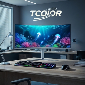 จอเกมมิ่ง LED 240Hz 4K โค้ง 38 นิ้ว อัลตร้าไวด์ จอภาพ LED 144Hz 2K พร้อมพอร์ต USB-C และ <span class=keywords><strong>VESA</strong></span> สำหรับเกมเมอร์ - Product Image 1