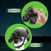 RSNV Low Light Dual Tube Handheld atau Helmet-mounted Binocular PVS31 Tanpa Tabung Teropong Penglihatan Malam