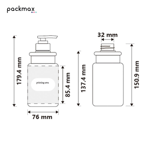 500ml 300ml PET <b>Pump</b> <b>Bottle</b> for Shampoo Body Lotion - Press Dispenser Cosmetic Packaging Container Wholesale - Product Image 5