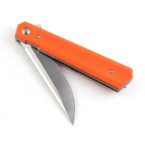 Supplier Free customization EDC Knife 4.7-inch Fixed Camping Folding Knife D2 Steel & G10 Handle Survival Pocket Knife