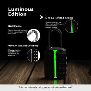 Nouveau design, <span class=keywords><strong>cadenas</strong></span> <span class=keywords><strong>à</strong></span> combinaison <span class=keywords><strong>à</strong></span> 4 chiffres en alliage de zinc, serrure de bagage sans clé avec mot de passe modifiable, <span class=keywords><strong>prix</strong></span> d'usine - Product Image 3