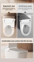 805 P-Trap Siège de toilette intelligent avec bidet intégré, fonction de lavage, couvercle automatique et siège chauffant