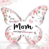 Decoración de mariposa acrílica personalizada para el Día de la madre, familia y amigos, regalo de cumpleaños, decoración de escritorio para el hogar y la Oficina