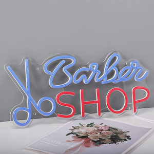 Lumières néon pour salon de coiffure, adaptées aux salons de coiffure, studio, logo de magasin éclairé par LED, décoration murale, lumières néon de nuit - Product Image 6
