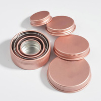 Boîte en métal portable de 5 à 30 g, emballage en métal, mini boîte vide pour cosmétiques, boîte rose, boîte en aluminium de 30 ml