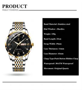 <span class=keywords><strong>Montre</strong></span> pour homme en acier inoxydable 827 à vente chaude, nouvelle mode, aiguilles lumineuses, <span class=keywords><strong>montre</strong></span> à quartz <span class=keywords><strong>automatique</strong></span> - Product Image 6