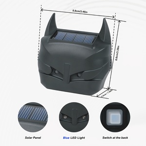 เครื่องไล่สัตว์ออกหากินเวลากลางคืนพลังงานแสงอาทิตย์เพื่อรักษาสัตว์ป่าให้ห่างจากไฟ LED สีแดงไล่ล่ากันน้ำสำหรับสวนฟาร์ม - Product Image 3