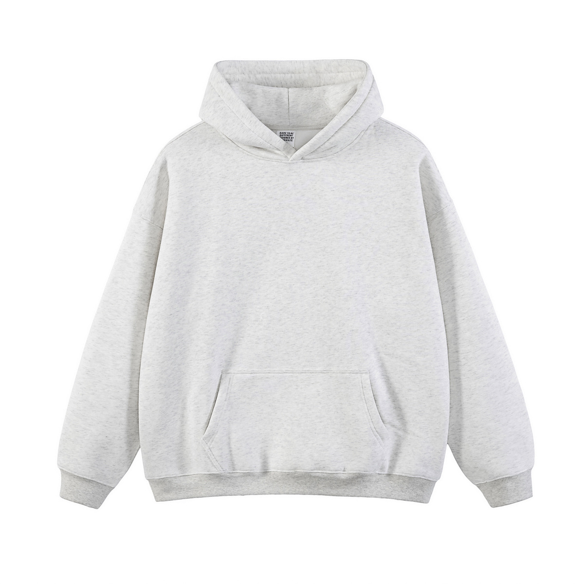 เสื้อมีฮู้ดสีเทาข้าวโอ๊ต