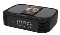 Dual Alarm LED-Anzeige Digital PLL FM Radio Clock USB-Anschluss Modernes Design Kunststoff Drahtloser Lades ch reibt isch Hotel Verwenden Sie Snooze