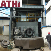 Máquina de Granallado Rotativa ATHI Serie Q35 con Granalla de Acero para Superficies de Engranajes, Resortes, Bridas, Fundición y Forja, CE ISO, Fácil de Operar