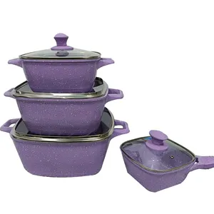 Used Home Restaurant Kitchen Hotel Stock Pot Pan Aluminum Cookware Set For Cooking