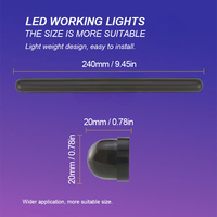 Lampe de pare-chocs arrière à LED bicolore à montage élevé pour feux arrière de frein à lentille transparente pour voitures/remorques/véhicules récréatifs Nouveau