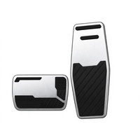 Ensemble de couvre-pédales en aluminium pour Cadillac IQ 2023-2025, alliage satiné TPE, garniture antidérapante pour frein