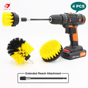 4 pièces <span class=keywords><strong>Brosse</strong></span> de Nettoyage <span class=keywords><strong>Brosse</strong></span> <span class=keywords><strong>Autolaveuse</strong></span> Kit de <span class=keywords><strong>Brosse</strong></span> pour le Nettoyage de la Salle De Bain - Product Image 5