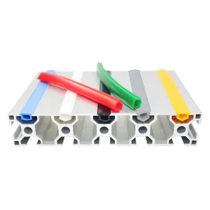 Customized Color PP PVC ABS Rubber Seal Aluminum Plastic Standard T Slot Covers Extruded Cover Strip for Aluminum Profiles