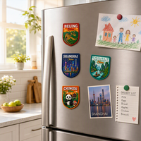 Imán de PVC Personalizado para Refrigerador, Recuerdo de China, Imán 3D para Refrigerador, Colección de Lugares Emblemáticos de la Ciudad, Regalo Turístico para Decoración del Hogar, Pekín